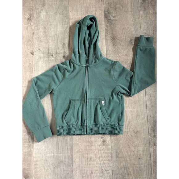 Abercrombie Kids Hooded Zip-Up Jacket 9/10 Green - Picture 1 of 3